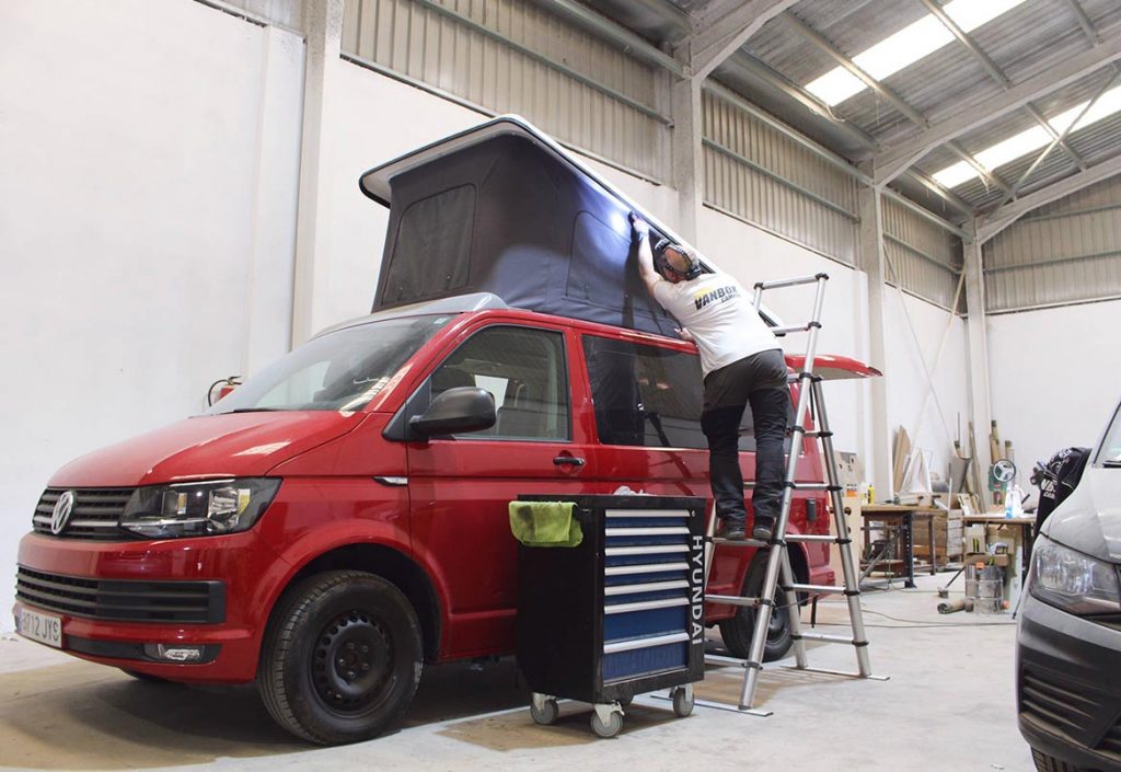 Ascensor tráfico flota Instalación de techos elevables en furgonetas camper - Vanbox Camper